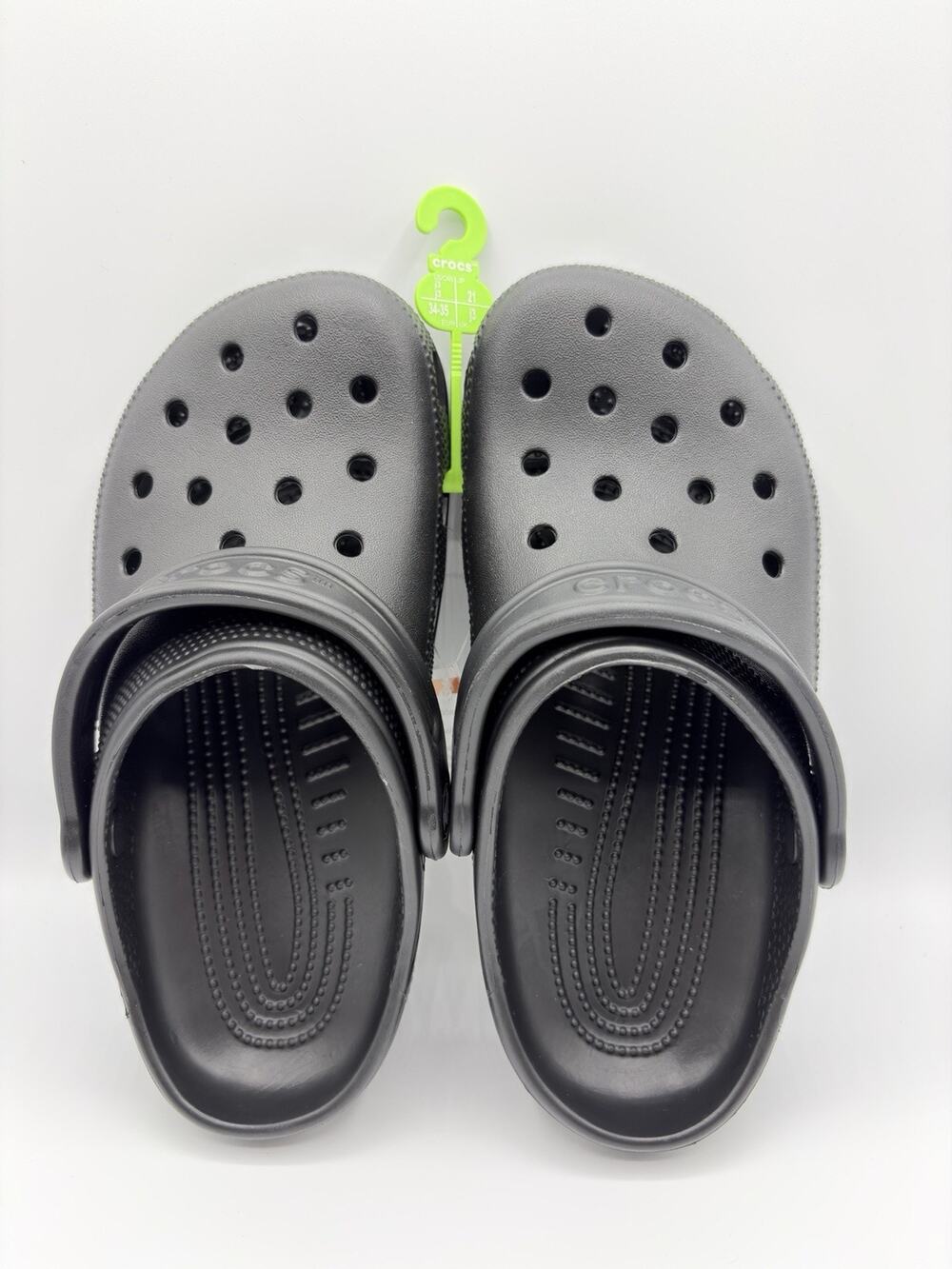 Crocs Classic Clog Sandal Black Kids Size J3 NWT